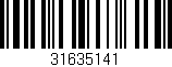 Código de barras (EAN, GTIN, SKU, ISBN): '31635141'
