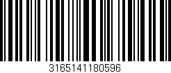 Código de barras (EAN, GTIN, SKU, ISBN): '3165141180596'