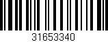 Código de barras (EAN, GTIN, SKU, ISBN): '31653340'
