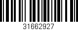 Código de barras (EAN, GTIN, SKU, ISBN): '31662927'