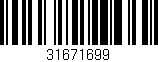 Código de barras (EAN, GTIN, SKU, ISBN): '31671699'