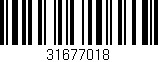 Código de barras (EAN, GTIN, SKU, ISBN): '31677018'