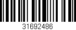 Código de barras (EAN, GTIN, SKU, ISBN): '31692486'