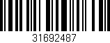Código de barras (EAN, GTIN, SKU, ISBN): '31692487'