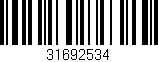 Código de barras (EAN, GTIN, SKU, ISBN): '31692534'