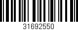 Código de barras (EAN, GTIN, SKU, ISBN): '31692550'