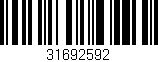 Código de barras (EAN, GTIN, SKU, ISBN): '31692592'