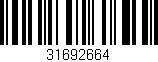 Código de barras (EAN, GTIN, SKU, ISBN): '31692664'