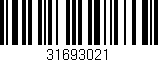 Código de barras (EAN, GTIN, SKU, ISBN): '31693021'