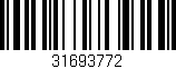 Código de barras (EAN, GTIN, SKU, ISBN): '31693772'