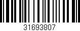 Código de barras (EAN, GTIN, SKU, ISBN): '31693807'