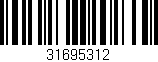 Código de barras (EAN, GTIN, SKU, ISBN): '31695312'