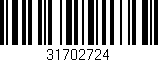 Código de barras (EAN, GTIN, SKU, ISBN): '31702724'