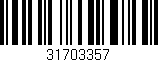 Código de barras (EAN, GTIN, SKU, ISBN): '31703357'