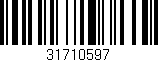 Código de barras (EAN, GTIN, SKU, ISBN): '31710597'