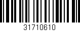 Código de barras (EAN, GTIN, SKU, ISBN): '31710610'