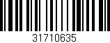 Código de barras (EAN, GTIN, SKU, ISBN): '31710635'