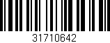 Código de barras (EAN, GTIN, SKU, ISBN): '31710642'