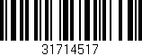 Código de barras (EAN, GTIN, SKU, ISBN): '31714517'