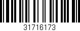 Código de barras (EAN, GTIN, SKU, ISBN): '31716173'