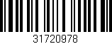Código de barras (EAN, GTIN, SKU, ISBN): '31720978'