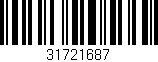 Código de barras (EAN, GTIN, SKU, ISBN): '31721687'