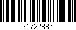 Código de barras (EAN, GTIN, SKU, ISBN): '31722887'