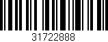 Código de barras (EAN, GTIN, SKU, ISBN): '31722888'