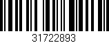 Código de barras (EAN, GTIN, SKU, ISBN): '31722893'