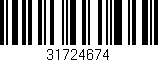 Código de barras (EAN, GTIN, SKU, ISBN): '31724674'