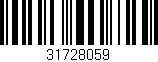 Código de barras (EAN, GTIN, SKU, ISBN): '31728059'