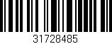 Código de barras (EAN, GTIN, SKU, ISBN): '31728485'