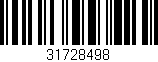 Código de barras (EAN, GTIN, SKU, ISBN): '31728498'