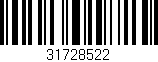 Código de barras (EAN, GTIN, SKU, ISBN): '31728522'