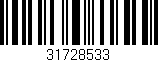 Código de barras (EAN, GTIN, SKU, ISBN): '31728533'
