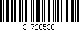 Código de barras (EAN, GTIN, SKU, ISBN): '31728538'