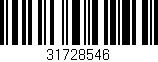 Código de barras (EAN, GTIN, SKU, ISBN): '31728546'
