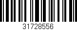 Código de barras (EAN, GTIN, SKU, ISBN): '31728556'
