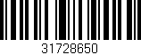 Código de barras (EAN, GTIN, SKU, ISBN): '31728650'