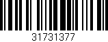 Código de barras (EAN, GTIN, SKU, ISBN): '31731377'