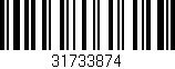 Código de barras (EAN, GTIN, SKU, ISBN): '31733874'