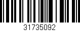 Código de barras (EAN, GTIN, SKU, ISBN): '31735092'