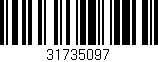 Código de barras (EAN, GTIN, SKU, ISBN): '31735097'