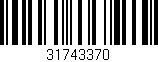 Código de barras (EAN, GTIN, SKU, ISBN): '31743370'