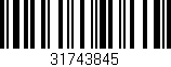 Código de barras (EAN, GTIN, SKU, ISBN): '31743845'