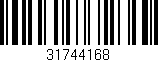 Código de barras (EAN, GTIN, SKU, ISBN): '31744168'