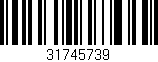 Código de barras (EAN, GTIN, SKU, ISBN): '31745739'