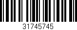 Código de barras (EAN, GTIN, SKU, ISBN): '31745745'