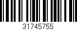 Código de barras (EAN, GTIN, SKU, ISBN): '31745755'