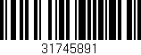 Código de barras (EAN, GTIN, SKU, ISBN): '31745891'